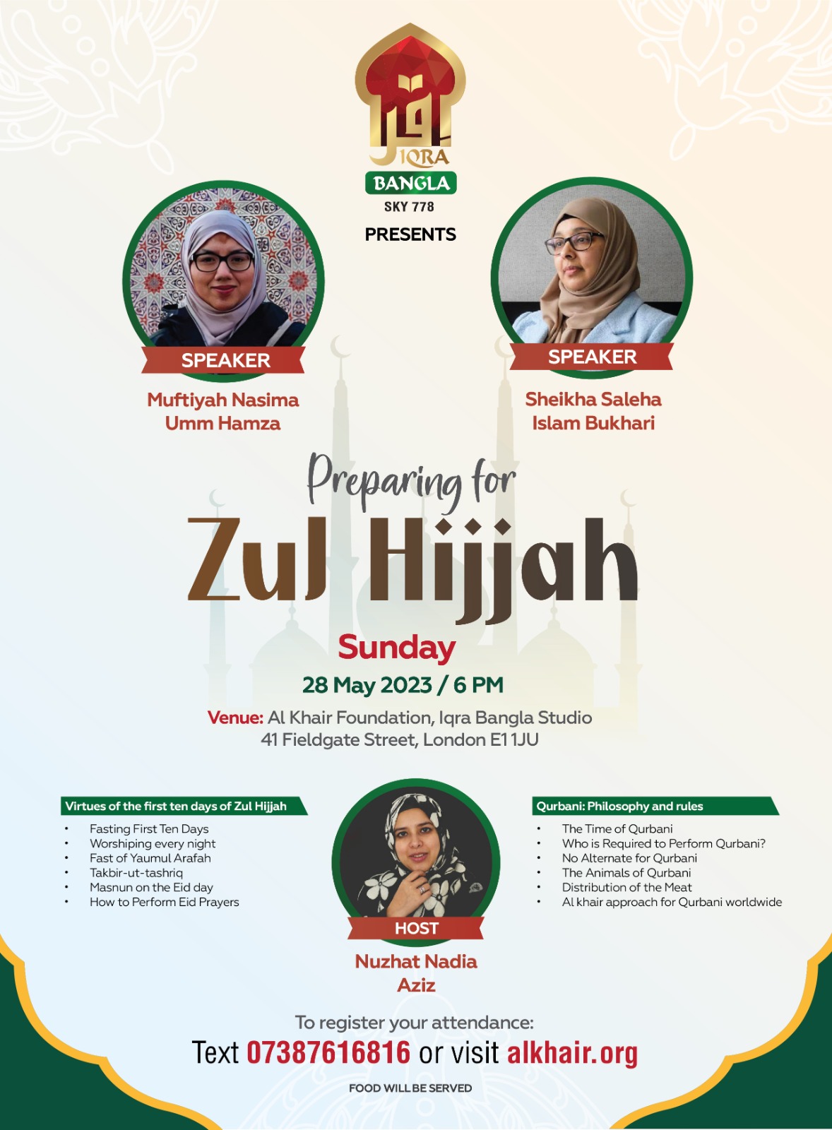 Preparing for Zul Hijjah