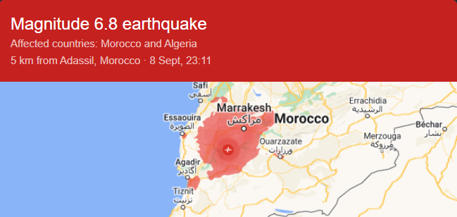 Morocco emergency appeal
